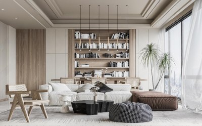 现代家居客厅3D模型下载